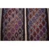 Set Of 2 Vintage Handwoven Small Embroidered Kilim Yastik | Small Rug in Rugs by Vintage Pillows Store. Item composed of fiber