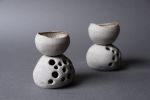 Stone - Essential oil candle, aroma diffuser, natural shape | Incense Holder in Decorative Objects by Laima Ceramics. Item composed of stoneware in minimalism style