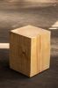 Hyo Table Natural | Pine Wood Cube Side Table | Tables by Alabama Sawyer. Item composed of wood
