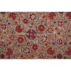 Embroidered Silk Suzani Table Runner with Tulip Motifs , Ecl | Tablecloth in Linens & Bedding by Vintage Pillows Store