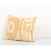 Rectangular Decorative Cotton Pastel Suzani Lumbar Pillow Co | Cushion in Pillows by Vintage Pillows Store