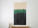 Large Dyed Macrame Wall Hanging / Woven Tapestry | Wall Hangings by Love & Fiber. Item made of cotton & fiber