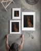 Woodland Hare Art Print, Moody Rabbit Wall Art, Dark Background Giclée | Prints by The Ugly Cat Studio