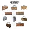 MODEL 1096 - Custom Double Sink Bathroom Vanity | Countertop in Furniture by Limitless Woodworking. Item composed of maple wood in contemporary or country & farmhouse style