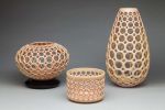 Cylindrical Lace Bowl Small | Decorative Bowl in Decorative Objects by Lynne Meade. Item made of stoneware
