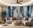 BOLD WASHED IKAT — Navy & Cobalt Blue Ikat Wallpaper Pattern | Wall Treatments by ELLE WALLS