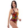 One Piece Swimsuit - In The Wine Glass - Geometric Abstract | Work by EMAN K