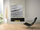 Silver art painting 3d silver wall art silver painting | Oil And Acrylic Painting in Paintings by Berez Art. Item composed of canvas in minimalism or modern style