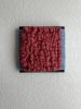Woven Tile- Fluff- Light Blue and Rose | Wall Sculpture in Wall Hangings by Mpwovenn Fiber Art by Mindy Pantuso