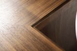 Lauren Dining Table Walnut | Tables by Greg Sheres. Item made of walnut with glass