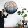 Circular Fiber Art Collection - DREAM | Tapestry in Wall Hangings by Rianne Aarts. Item made of cotton with fiber