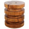 Haussmann® Wood Towering Rings Table 18 in DIA x 20 in | Coffee Table in Tables by Haussmann®