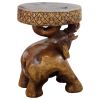Haussmann® Wood Chang End Table 15 D x 20 inch High Walnut | Tables by Haussmann®