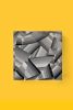 Grey Geo 10"x10" | Oil And Acrylic Painting in Paintings by Emeline Tate. Item composed of canvas and synthetic