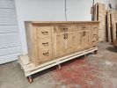 Model 1095 - Custom Double Sink Vanity | Countertop in Furniture by Limitless Woodworking. Item composed of maple wood in mid century modern or contemporary style