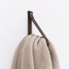 Large Leather Wall Strap [Flat End] | Storage by Keyaiira | leather + fiber | Artist Studio in Santa Rosa. Item composed of leather