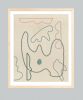 Minimal Abstract Line Drawing, Pastel Colorful Modern | Prints by Capricorn Press. Item made of paper compatible with boho and minimalism style