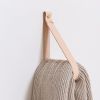 Large Leather Wall Strap [Flag End] | Storage by Keyaiira | leather + fiber | Artist Studio in Santa Rosa. Item composed of leather