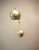 Adjustable Wall Sconce - Industrial Light -  Gold Globe | Sconces by Retro Steam Works. Item made of metal