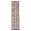 Distressed Turkish Oushak Runner Rug - Bohemian Style Carpet | Rugs by Vintage Pillows Store. Item composed of cotton & fiber