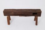 Bench, Reclaimed Wood Beam, Rustic, Organic Form, Indoor & Outdoor | Benches & Ottomans by Logniture