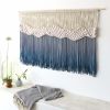 Extra Large Macrame Wall Hanging - "Where The Waves Break" | Wall Hangings by Rianne Aarts. Item composed of fiber