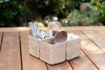 Abaca Handwoven Caddy Organizer | Storage Basket in Storage by NEEPA HUT. Item composed of fiber