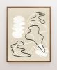 Minimal Abstract Line Drawing, Black and White Modern | Prints by Capricorn Press. Item made of paper works with boho & minimalism style