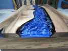 Epoxy Resin  Drawer Table, Luxury Sitting Groups | Dining Table in Tables by LuxuryEpoxyFurniture. Item composed of wood and synthetic