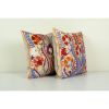 Vintage Embroidery Suzani Silk Pillow Fashioned from a Mid-2 | Cushion in Pillows by Vintage Pillows Store