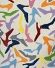 Rainbow Shoes 36"x 36" | Oil And Acrylic Painting in Paintings by Emeline Tate. Item composed of canvas and synthetic