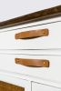Nicotine Leather Handle [Round End] | Pull in Hardware by Keyaiira | leather + fiber | Artist Studio in Santa Rosa. Item composed of leather