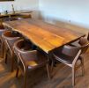 Live Edge Dining Wood Table | Dining Table in Tables by Ironscustomwood. Item composed of walnut compatible with country & farmhouse style