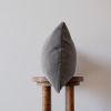 Charcoal Grey Mohair Lumbar Pillow 13x24 | Pillows by Vantage Design
