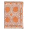 1960s Neutral Unusual Samarkand Uzbekistan Suzani - Ecru and | Tablecloth in Linens & Bedding by Vintage Pillows Store