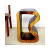 Haussmann® Wood B Bench 24 in x 13.5 x 15 inch High Walnut | Benches & Ottomans by Haussmann®