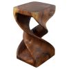 Haussmann® Wood Rectangular Double Twist 12 in x 14 in x 23 | End Table in Tables by Haussmann®
