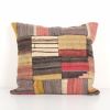 Traditional Turkish Patchwork Rug Pillow Cover, Ethnic Vinta | Cushion in Pillows by Vintage Pillows Store