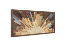 Caribbean Sunrise | Wall Sculpture in Wall Hangings by StainsAndGrains. Item composed of wood in contemporary or industrial style