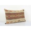 Vintage Striped Organic Hemp Kilim Pillow, Handwoven White | Sham in Linens & Bedding by Vintage Pillows Store. Item composed of cotton and fiber