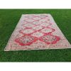 1970s Vintage Turkish Light Red Oushak Rug, Living Room Rug | Area Rug in Rugs by Vintage Pillows Store. Item composed of cotton and fiber