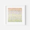 Three Hundred and Twenty Four Green to Orange Map Dots Collage | Paintings by Amelia Coward