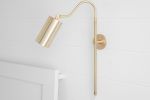 Plug-in Lighting - Bedside Sconce - Model No. 1132 | Sconces by Peared Creation. Item made of brass