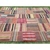 Multi Color Woven Wool Turkish Patchwork Kilim Rug for Dinin | Area Rug in Rugs by Vintage Pillows Store. Item composed of cotton & fiber