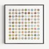 One Hundred Italy Map Dots Collage | Paintings by Amelia Coward