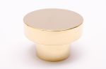 Dot 50 Polished Brass Knob | Hardware by Windborne Studios. Item made of brass
