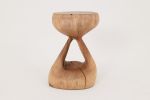Walnut Solid Wood Sculptural Side Table, Original Contemporary Design | Tables by Logniture