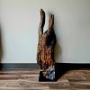 Driftwood Art Sculpture "Snap" | Sculptures by Sculptured By Nature  By John Walker. Item composed of wood in minimalism style