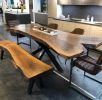 Solid Black Walnut Table | Dining Table in Tables by Ironscustomwood. Item composed of walnut & metal