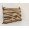 10" x 18" Organic Minimalist Hemp Lumbar Pillow | Sham in Linens & Bedding by Vintage Pillows Store. Item made of fabric with fiber